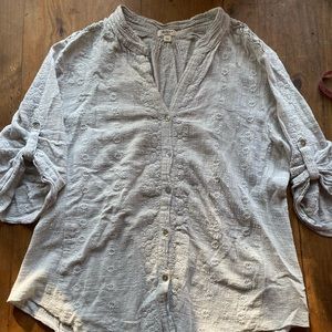 Dylan Button Down Top Medium